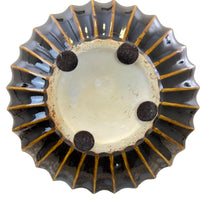 Load image into Gallery viewer, MCM Ceramic Ribbed Gourd Vase 12"