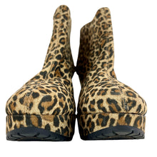 Load image into Gallery viewer, BCBG Leopard Print Wedge Booties Size 10