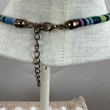 Load image into Gallery viewer, Pom-Pom Tassel Necklace with Evil Eye Earrings Set