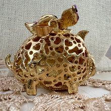 Load image into Gallery viewer, Betsey Johnson Rhinestone Cute Pig Pendant 2.5"