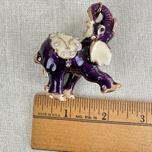 Load image into Gallery viewer, Betsey Johnson Enamel Cute Baby Circus Elephant Pendant 2.5"