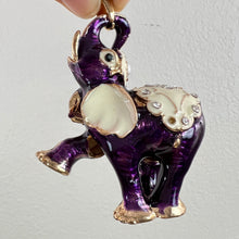 Load image into Gallery viewer, Betsey Johnson Enamel Cute Baby Circus Elephant Pendant 2.5"