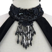 Load image into Gallery viewer, 90s Black Sweetheart Neck Cocktail Dress Size Medium