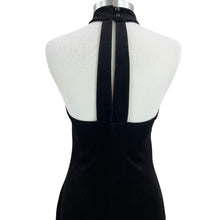 Load image into Gallery viewer, 90s Black Sweetheart Neck Cocktail Dress Size Medium