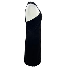 Load image into Gallery viewer, 90s Black Sweetheart Neck Cocktail Dress Size Medium