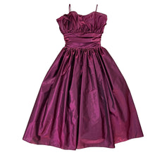 Load image into Gallery viewer, 80s Formal Dress with Bow on Back Size XS/Small