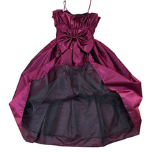 Load image into Gallery viewer, 80s Formal Dress with Bow on Back Size XS/Small