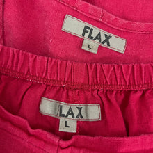 Load image into Gallery viewer, Flax Pink 100% Linen Pant Set Size Large