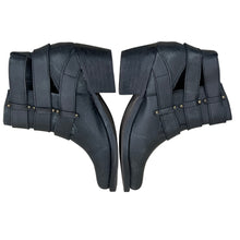 Load image into Gallery viewer, Jeffrey Campbell X Free People Black Leather 3 Buckle Ankle Boot Size 6