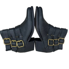 Load image into Gallery viewer, Jeffrey Campbell X Free People Black Leather 3 Buckle Ankle Boot Size 6