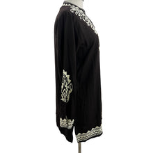 Load image into Gallery viewer, Brown Embroidered Tunic Dress Size Medium
