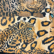 Load image into Gallery viewer, Vintage Animal Print Knit Cardigan Sweater with Sequin Size Large