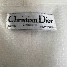 Load image into Gallery viewer, VTG Dior Robe Blue Floral Embroidery Size Medium