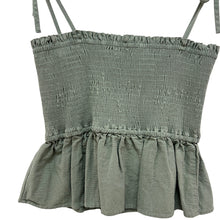 Load image into Gallery viewer, Entro 100% Cotton Smocked Spaghetti Strap Top Size Medium