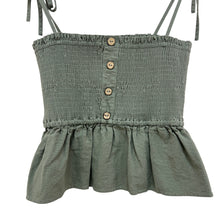 Load image into Gallery viewer, Entro 100% Cotton Smocked Spaghetti Strap Top Size Medium