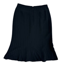 Load image into Gallery viewer, Jones New York Black Pinstripe Midi Skirt Size 4