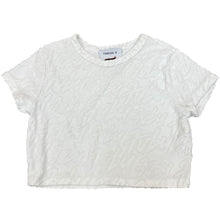 Load image into Gallery viewer, Y2K Forever 21 FUBU Collab Cropped White Top Small