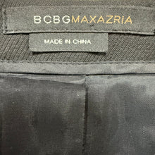 Load image into Gallery viewer, Y2K BCBG Maxazria Black Leather Trim Lace up Pencil Skirt Size Medium