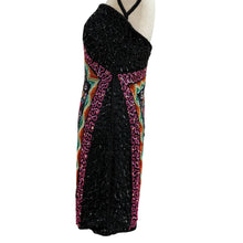 Load image into Gallery viewer, Vintage TOGETHER!Sweetheart Neck Sequin Beaded Dress Size 8 Small/Medium