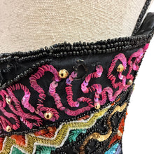 Load image into Gallery viewer, Vintage TOGETHER!Sweetheart Neck Sequin Beaded Dress Size 8 Small/Medium