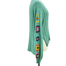 Load image into Gallery viewer, Granny Square Sleeves Pullover Knit Sweater Size Small