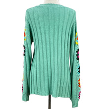 Load image into Gallery viewer, Granny Square Sleeves Pullover Knit Sweater Size Small