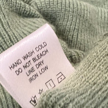 Load image into Gallery viewer, Sage Ruched V-Neck Knit Sweater Size Small