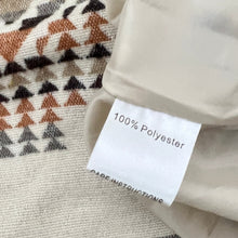 Load image into Gallery viewer, Rust Aztec Print Pea Coat Size Small