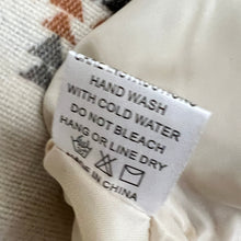 Load image into Gallery viewer, Rust Aztec Print Pea Coat Size Small