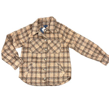 Load image into Gallery viewer, Thick Tan Brown Flannel w Pockets Size Small