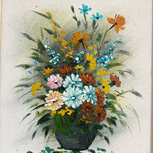 Load image into Gallery viewer, R. Garcia Floral Oil in Canvas Painting 17" x 21"