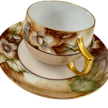 Load image into Gallery viewer, Bavaria Handpainted Floral Tea Cup and Saucer Set of 1