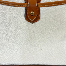 Load image into Gallery viewer, VTG 90s Dooney & Bourke All Weather Leather White & Tan Crossbody Bag USA