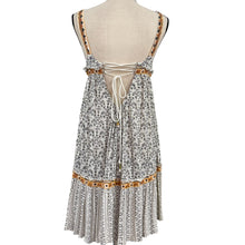 Load image into Gallery viewer, Free People Embroidered Empire Waist Tie Back Dress XS