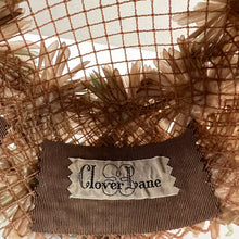 Load image into Gallery viewer, Vintage 50s Floral Pill Box Hat Size Small