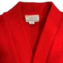 Load image into Gallery viewer, VTG Sand Red Knit Cardigan Size Small