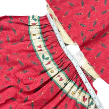 Load image into Gallery viewer, VTG Christmas Prairie Skirt & Vest Set Size Small