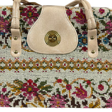 Load image into Gallery viewer, 60s Needlepoint Tapestry Carpet Bag
