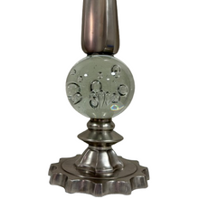 Load image into Gallery viewer, Mid Century Bubble Glass Finial Metal Sculpture