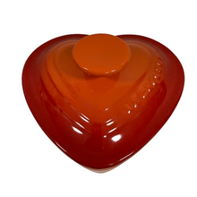 Load image into Gallery viewer, LE CREUSET Heart-Shaped Ceramic Baking Cup Orange Red Cookware