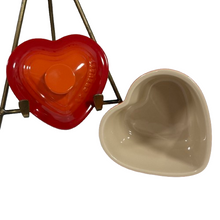 Load image into Gallery viewer, LE CREUSET Heart-Shaped Ceramic Baking Cup Orange Red Cookware