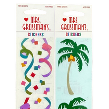 Load image into Gallery viewer, Vintage 1990s Mrs Grossmans Stickers Lot Palm Trees Acid Free USA