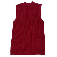 Load image into Gallery viewer, Vintage Wool Cable knit Grandma Vest Size Medium