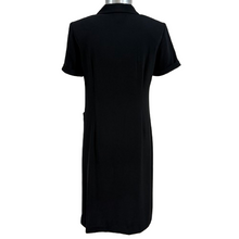 Load image into Gallery viewer, Black Vintage Talbots Shirt Dress Size 6