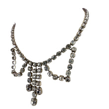 Load image into Gallery viewer, Vintage Czecho Paste Rhinestone Bib Necklace