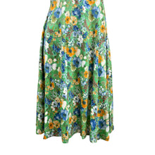 Load image into Gallery viewer, Vintage 1970s Floral Cotton Sundress with Built-In Bra ILGWU Medium