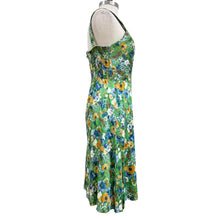 Load image into Gallery viewer, Vintage 1970s Floral Cotton Sundress with Built-In Bra ILGWU Medium