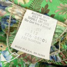 Load image into Gallery viewer, Vintage 1970s Floral Cotton Sundress with Built-In Bra ILGWU Medium