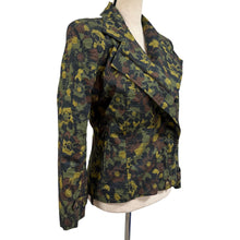 Load image into Gallery viewer, Nicole Miller Artelier Floral Camo Moto Jacket Small