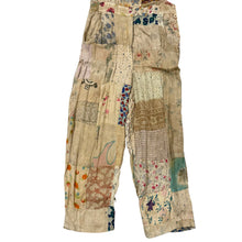 Load image into Gallery viewer, Vintage 90s Patchwork Rayon Overalls Size Small